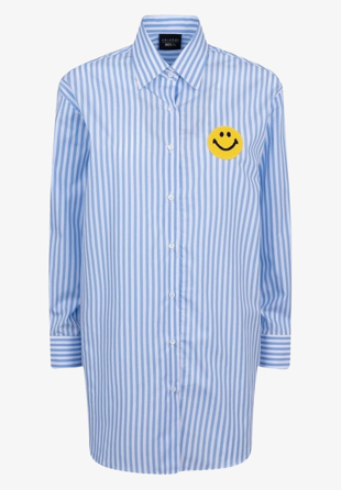 Joshua Sanders - Stripes Crochet Shirt Blue